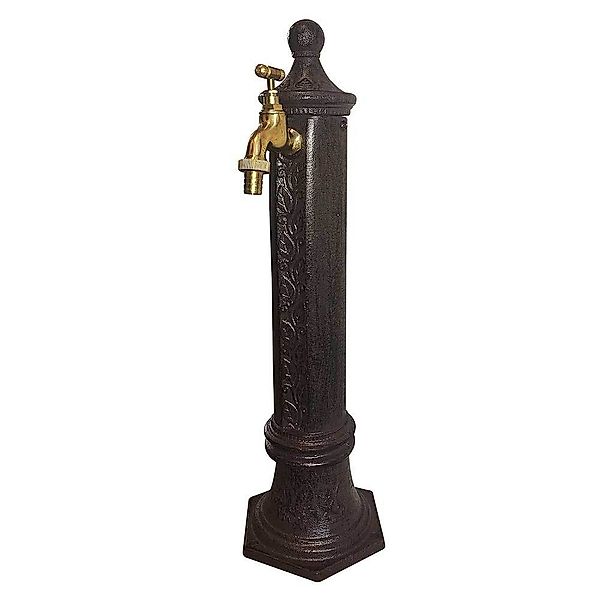 Wasserzapfsäule Wasserzapfstelle für Garten Standbrunnen Antik-Stil Braun 4 günstig online kaufen