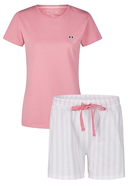 By Louise Shorty Modischer Damen Schlafanzug kurz (2 tlg) Baumwolle günstig online kaufen
