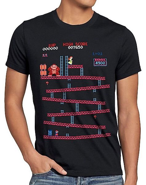 style3 T-Shirt Retro Kong donkey classic nes gamer nintendo snes mario supe günstig online kaufen