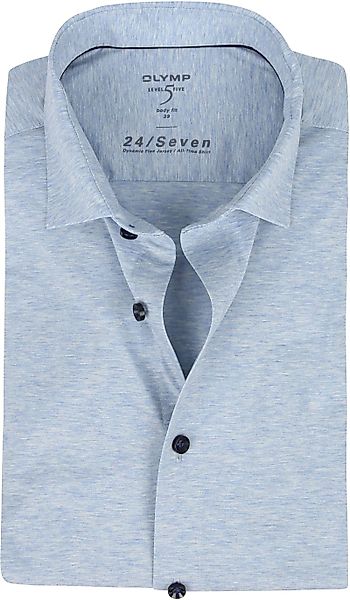 OLYMP Lvl 5 Hemd 24/Seven Blau - Größe 37 günstig online kaufen