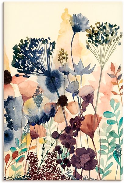 Artland Leinwandbild "Sonnengetrocknete Blüten II" Blumenwiese 1 Stk. tlg. günstig online kaufen