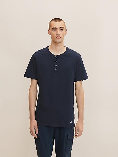 TOM TAILOR Unterhemd Pyjama-Shirt aus Baumwolle günstig online kaufen