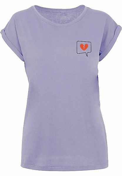 Merchcode T-Shirt "Merchcode Damen Ladies Heartbreak Extended Shoulder Tee" günstig online kaufen