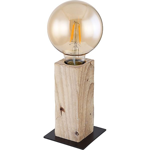 GLOBO LIGHTING Tischleuchte »ADALIE« E27 1 Stk. Tischlampe Holz naturfarben günstig online kaufen