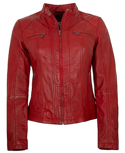 7eleven Lederjacke Catania 7eleven - Damen Lederjacke Lammnappa rot günstig online kaufen