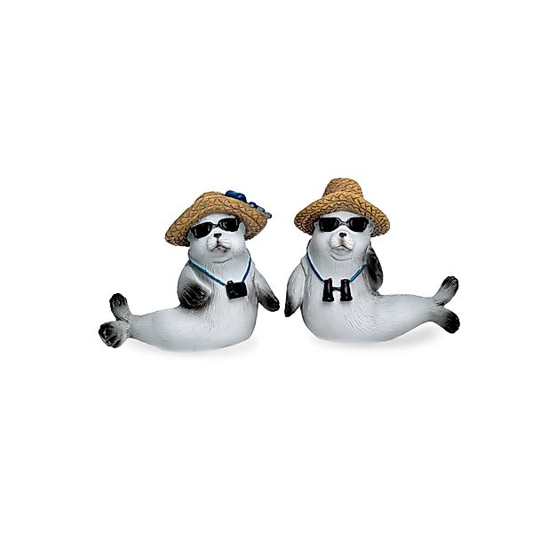 Deko-Figur Seehund Liegend 2-fach Sortiert 8 cm günstig online kaufen