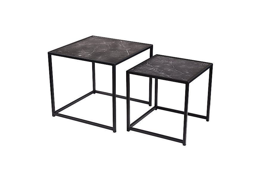 riess-ambiente Beistelltisch SLIM LINE 50cm graphit / schwarz (Set, 2-St), günstig online kaufen