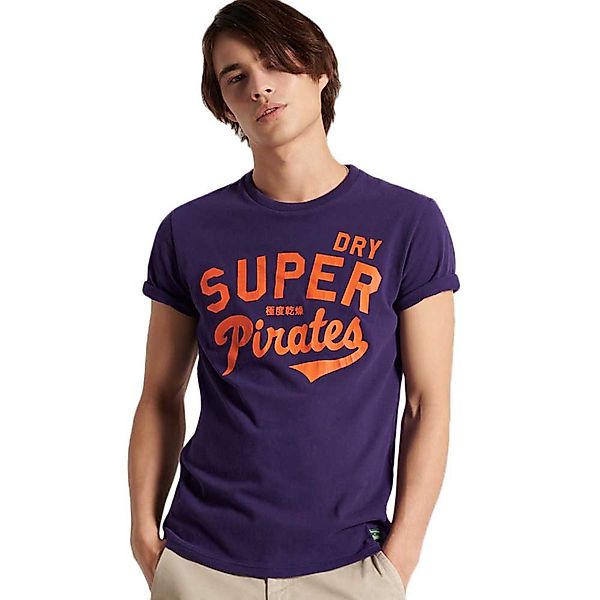 Superdry Collegiate Graphic 220 Kurzarm T-shirt L Lex Purple günstig online kaufen