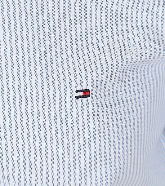 Tommy Hilfiger Oxford Hemd Streifen Hellblau  - Größe XL günstig online kaufen
