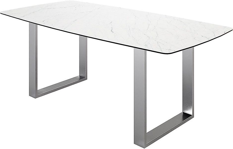 DELIFE Esstisch Edge, Bootsform Keramik Laminam® günstig online kaufen