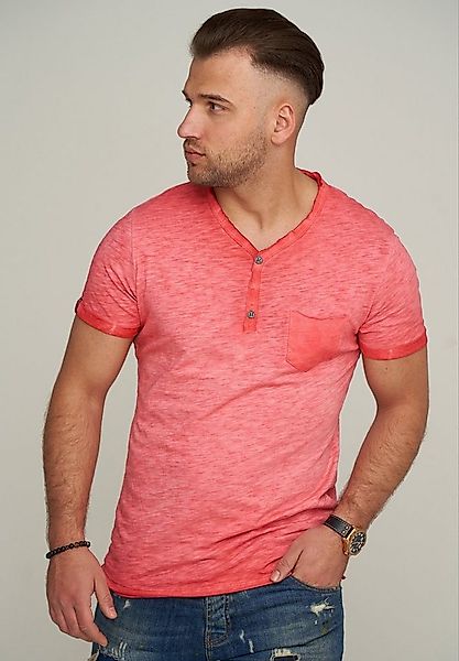 CARISMA T-Shirt CRMORELOS mit Knopfleiste & Brusttasche günstig online kaufen