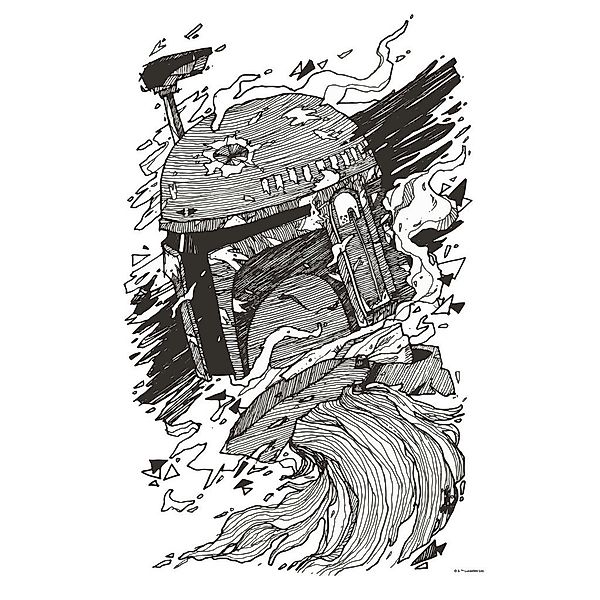 Komar Bild »Star Wars Boba Fett Drawing«, Disney, (1 St.), Wandbild zur Dek günstig online kaufen