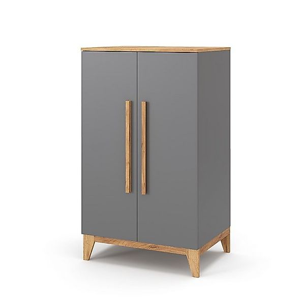VitaliSpa® Kleiderschrank Malia, Grau/Eiche, 53.4 x günstig online kaufen