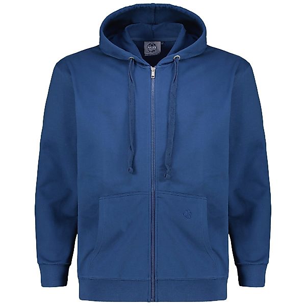 Ahorn Kapuzenjacke aus Baumwolle Farbe blau Größe: 4XL günstig online kaufen