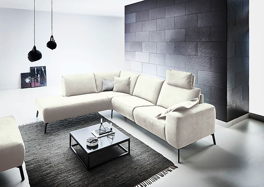 INOSIGN Ecksofa "Bellini L-Form", incl. motorischer Relaxfunktio, wahlweise günstig online kaufen