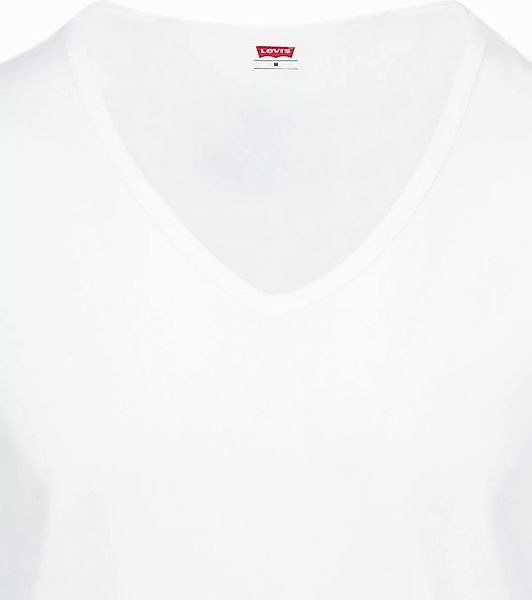 Levi's T-Shirt V-Ausschnit Weiß 2-Pack - Größe XXL günstig online kaufen