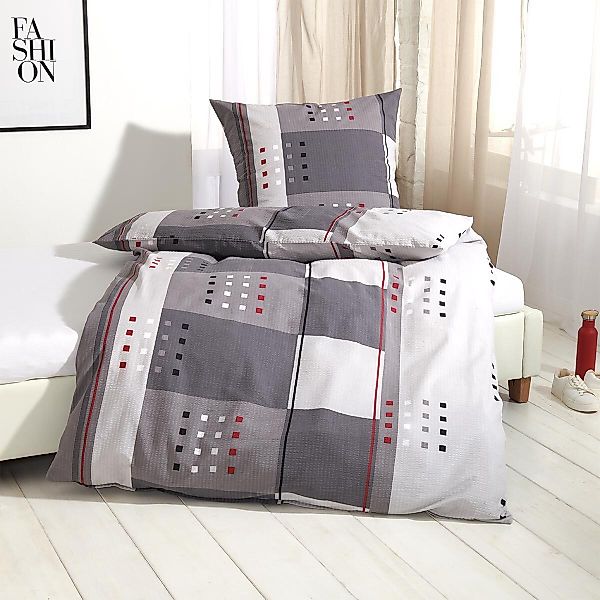 TRAUMSCHLAF Bettwäsche Berlin, Seersucker, 3 teilig, ideale Sommerbettwäsch günstig online kaufen