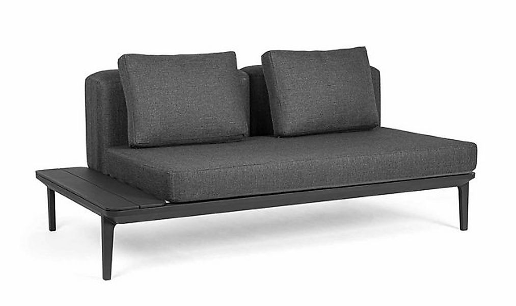 Bizzotto Gartensofa Matrix aus Aluminium, Anthrazit günstig online kaufen