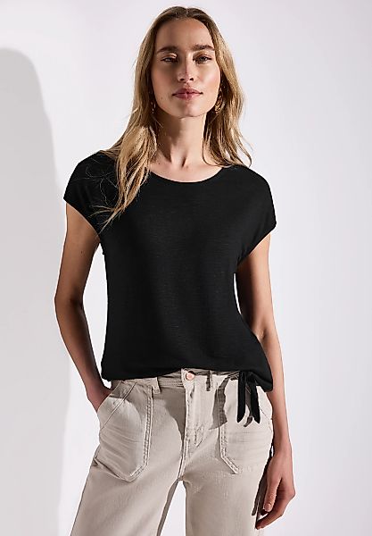 STREET ONE T-Shirt, mit Knotendetail günstig online kaufen