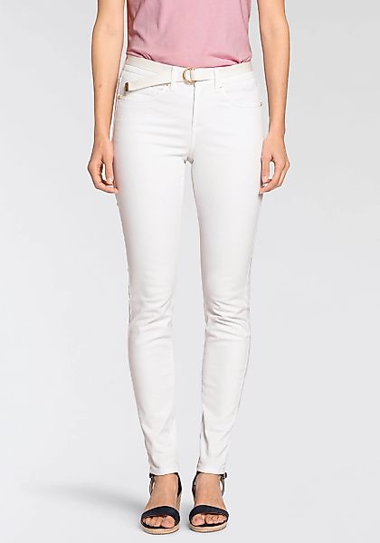 DELMAO Röhrenjeans, (Set, mit Gürtel), schmale Passform, schmale Beinform, günstig online kaufen
