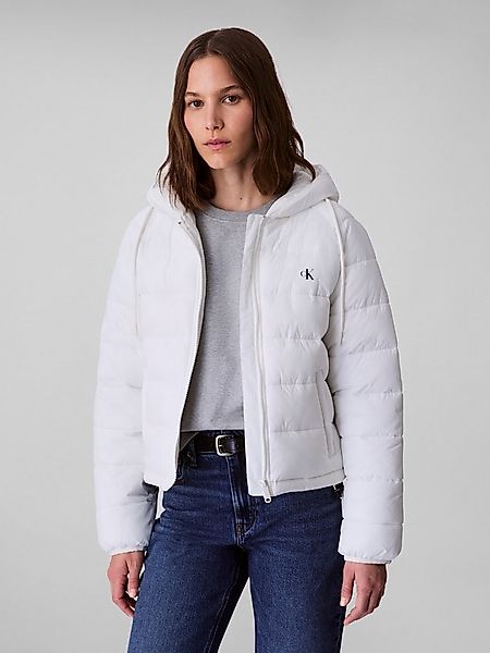 Calvin Klein Jeans Steppjacke LIGHTWEIGHT LOGO PUFFER Mit Logo an der Kaput günstig online kaufen