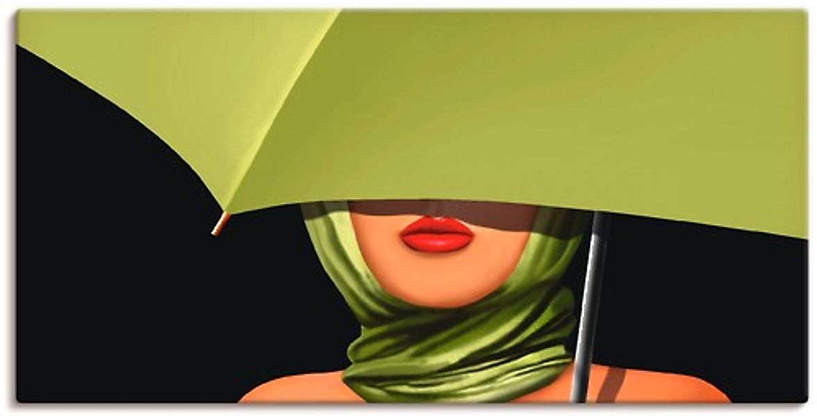 Artland Wandbild »Rote Lippen« Mode 1 Stk. tlg. auf Holzrahmen gespannt günstig online kaufen