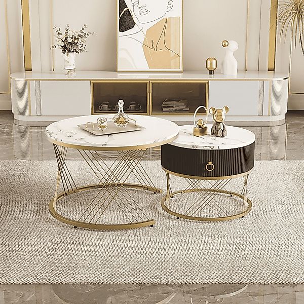 BlingBin Couchtisch Eleganter Zusammensetzbarer Satztisch, Sofatisch günstig online kaufen