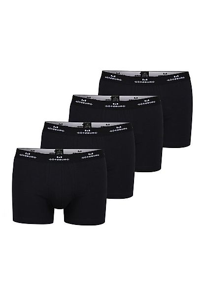 GÖTZBURG Boxershorts GÖTZBURG Herren Pants schwarz uni 4er Pack (4-St) günstig online kaufen