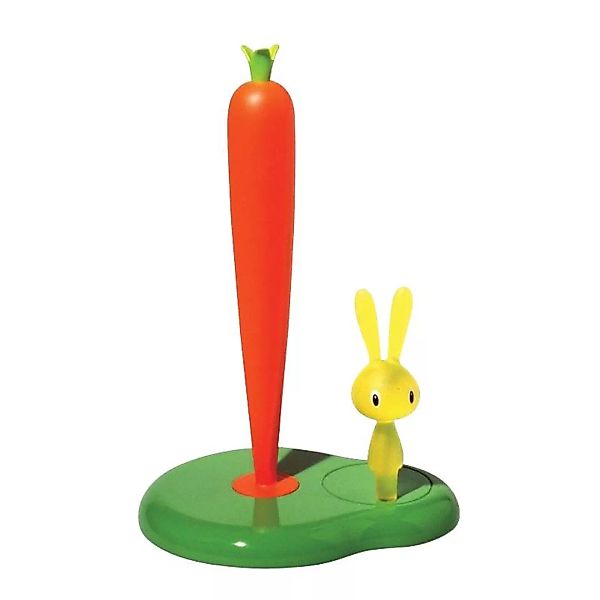 Alessi - Bunny & Carrot Küchenrollenhalter - grün/LxBxH 20,2x16x29,4cm günstig online kaufen