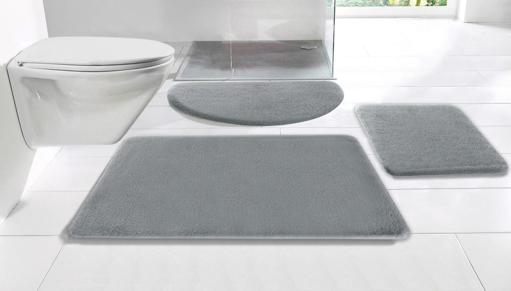 my home Badematte "Valeria, Kaninchenfell-Haptik" Höhe 20 mm rutschhemmend günstig online kaufen