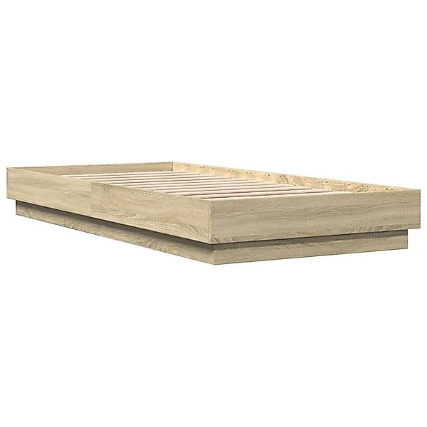 furnicato Bettgestell ohne Matratze Sonoma-Eiche 90x200 günstig online kaufen