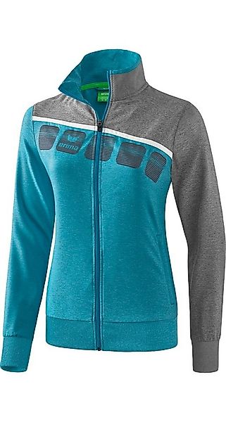 Erima Trainingsjacke 5C (elastisch, feuchtigkeitsregulierend) türkis/grau/w günstig online kaufen