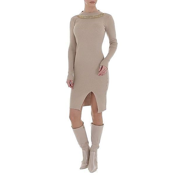 Ital-Design Strickkleid Damen Party & Clubwear Asymmetrisch Kette Stretch S günstig online kaufen