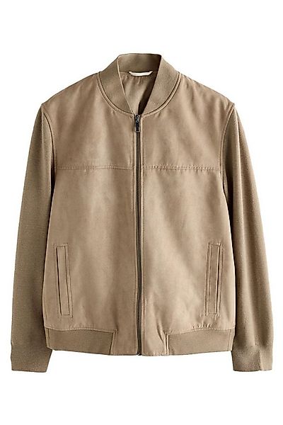 Next Bomberjacke Bomberjacke aus Velourskunstleder (1-St) günstig online kaufen