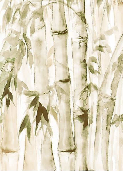 Komar Bild "Wild Bamboo" Natur 1 Stk. tlg. Wandbild zur Dekoration - ohne R günstig online kaufen