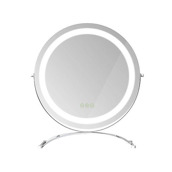 EMKE Kosmetikspiegel 360° Drehbar Schminkspiegel Runder Tischspiegel mit LE günstig online kaufen