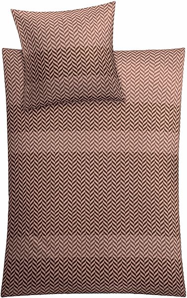 Kleine Wolke Bettwäsche "Cosy" 2 Stk. tlg. mit Fischgrätmuster günstig online kaufen