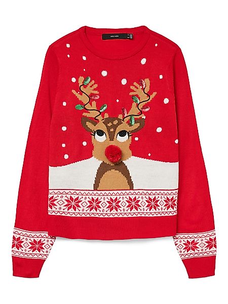 Vero Moda Weihnachtspullover VMFROSTYDEER LS O-NECK günstig online kaufen