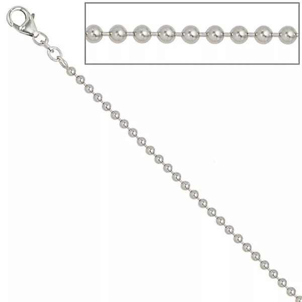 SIGO Kugelkette 925 Silber 2,5 mm 60 cm Halskette Kette Silberkette Karabin günstig online kaufen