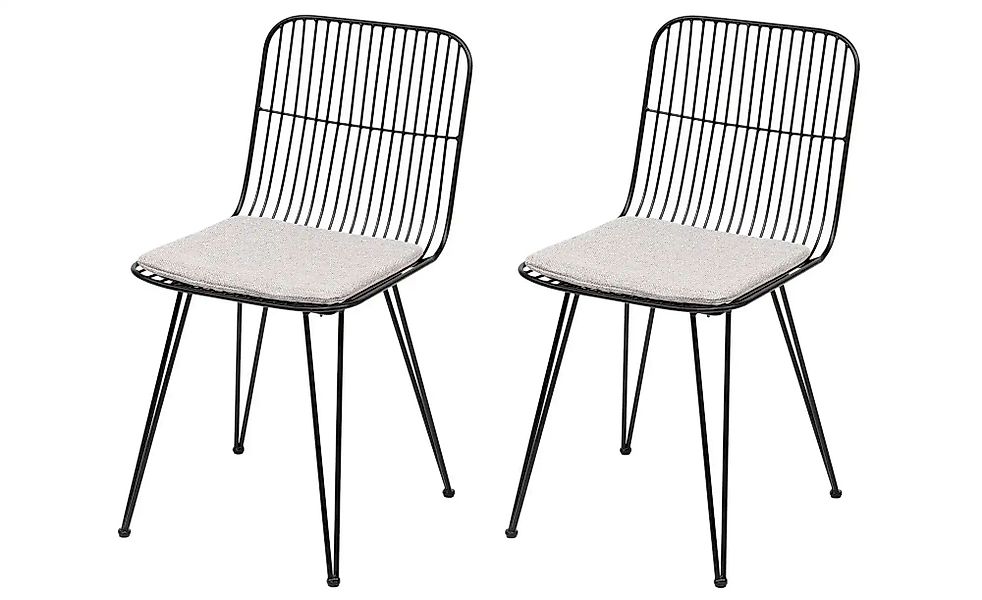 Stuhl 2er-Set  Chester ¦ schwarz ¦ Maße (cm): B: 42,5 H: 83 Stühle > Esszim günstig online kaufen