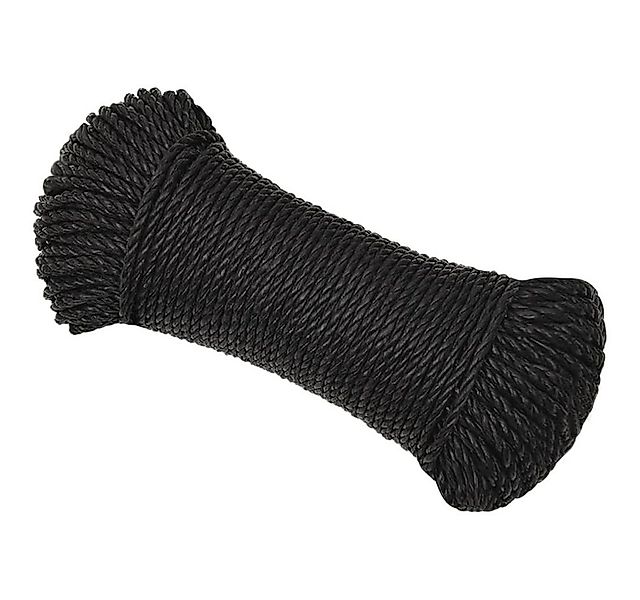 vidaXL Arbeitsseil Schwarz 6 mm 25 m Polypropylen Seil (1-tlg) günstig online kaufen
