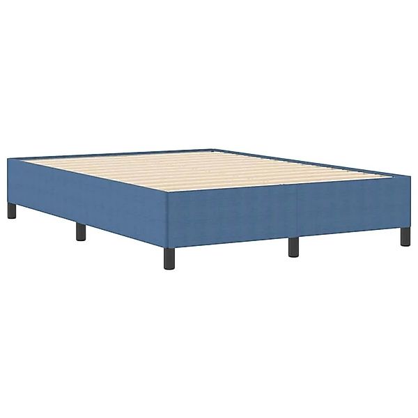 vidaXL Bettgestell Blau 140 x 200 cm Cordstoff 42006975 günstig online kaufen
