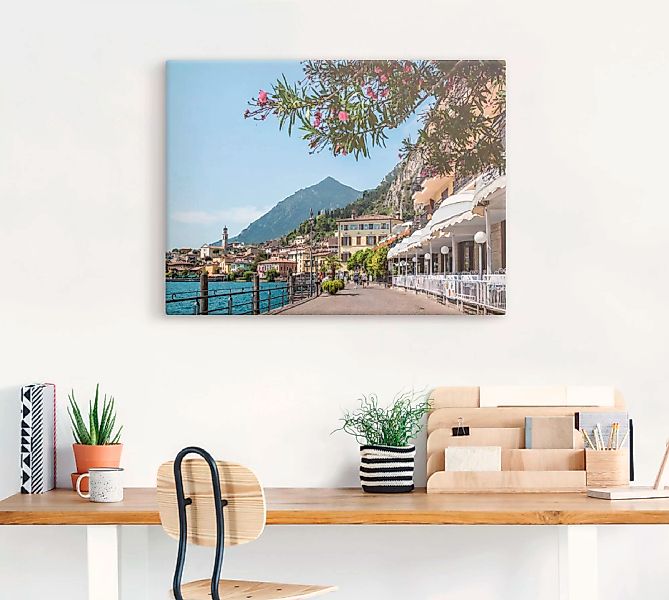 Artland Wandbild "Gardasee Limone sul Garda I", Europa, (1 St.), als Leinwa günstig online kaufen