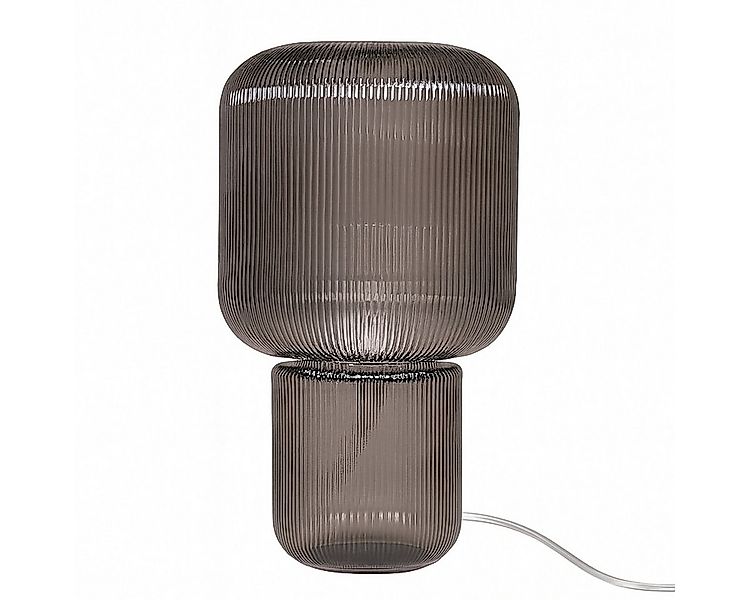 Liadomo Tischleuchte Aya, ohne Leuchtmittel, aus geriffeltem Glas, Amber/ K günstig online kaufen