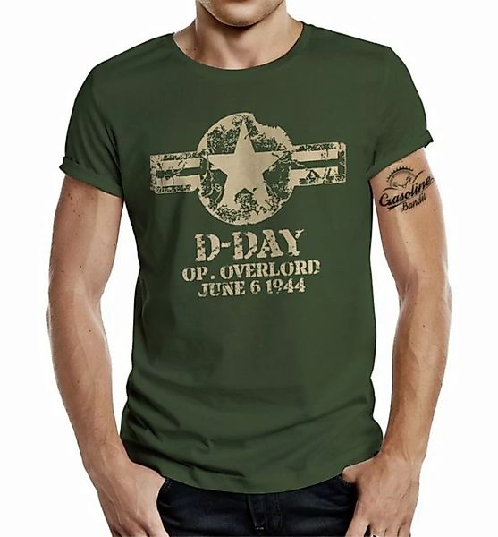 GASOLINE BANDIT® T-Shirt im US-Army Vintage Style: D-Day Operation Overlord günstig online kaufen
