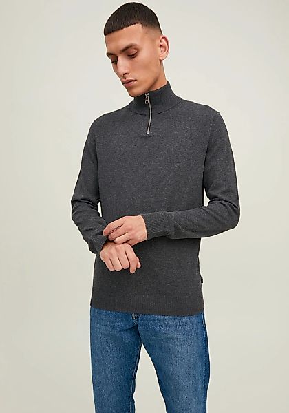 Jack & Jones Strickpullover "EMIL KNIT HALF ZIP" mit kurzem Reißverschluss günstig online kaufen