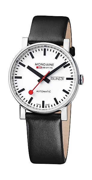 Mondaine Automatic Day Date polished A132.30348.11SBB Herrenuhr günstig online kaufen