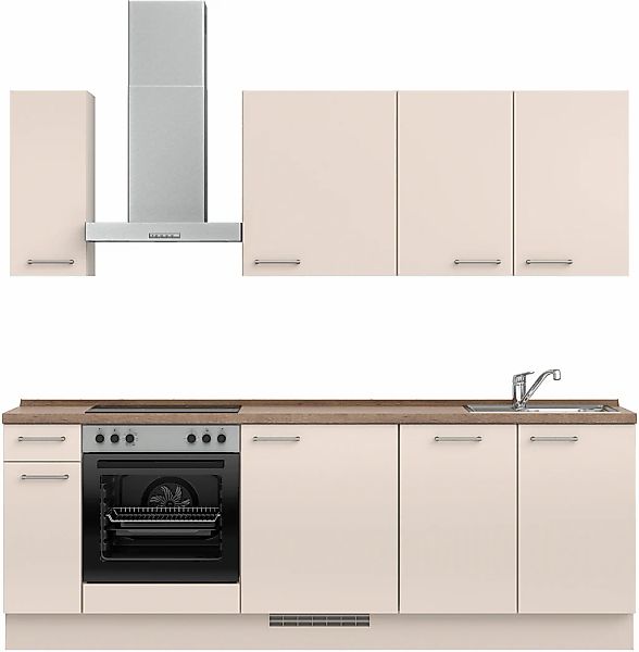 nobilia Küchenzeile ""Laser I", Ausrichtung wählbar, Breite 240 cm" vormont günstig online kaufen