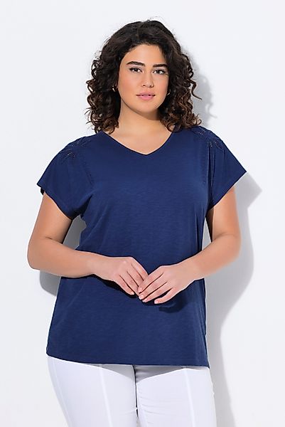 Ulla Popken T-Shirt T-Shirt Palmen Oversized günstig online kaufen
