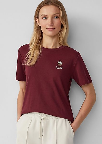 s.Oliver Kurzarmshirt T-Shirt aus Interlockjersey mit günstig online kaufen